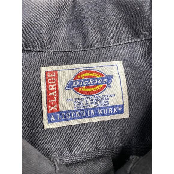 Dickies Men's Shirt Short Sleeve Casual Original Fit Button Up Work Shirt Gray - Picture 4 of 6